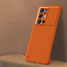 Funda Dura Plastico Rigida Sin Marco Carcasa Mate para Vivo X70 Pro+ Plus 5G Naranja