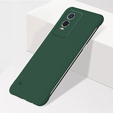 Funda Dura Plastico Rigida Sin Marco Carcasa Mate para Vivo Y74s 5G Verde Noche