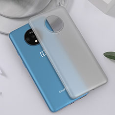 Funda Dura Ultrafina Carcasa Transparente Mate H01 para OnePlus 7T Blanco