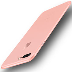 Funda Dura Ultrafina Carcasa Transparente Mate U01 para Apple iPhone 7 Plus Rosa