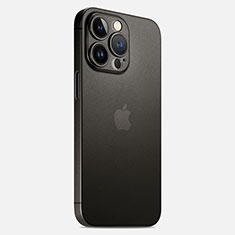 Funda Dura Ultrafina Carcasa Transparente Mate U02 para Apple iPhone 16 Pro Negro