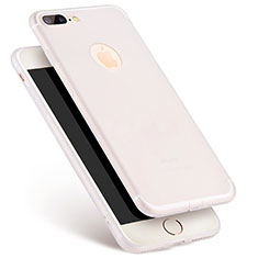 Funda Dura Ultrafina Transparente Mate para Apple iPhone 7 Plus Blanco