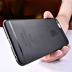 Funda Dura Ultrafina Transparente Mate T06 para Apple iPhone 6S Negro