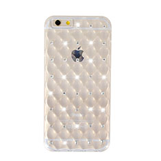 Funda Gel Ultrafina Transparente Diamante para Apple iPhone 6S Plus Claro