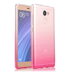 Funda Gel Ultrafina Transparente Gradiente para Xiaomi Redmi 4 Standard Edition Rosa