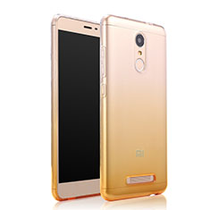 Funda Gel Ultrafina Transparente Gradiente para Xiaomi Redmi Note 3 Amarillo