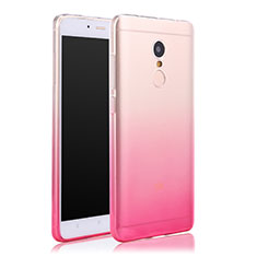 Funda Gel Ultrafina Transparente Gradiente para Xiaomi Redmi Note 4 Rosa