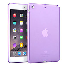 Funda Gel Ultrafina Transparente para Apple iPad Mini 3 Morado