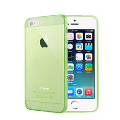 Funda Gel Ultrafina Transparente para Apple iPhone 5S Verde