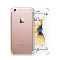 Funda Gel Ultrafina Transparente para Apple iPhone 6S Oro Rosa