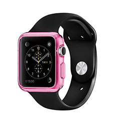 Funda Gel Ultrafina Transparente para Apple iWatch 42mm Rosa