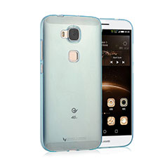 Funda Gel Ultrafina Transparente para Huawei G7 Plus Azul