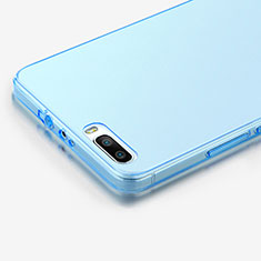 Funda Gel Ultrafina Transparente para Huawei Honor 6 Plus Azul