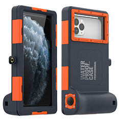 Funda Impermeable Bumper Silicona y Plastico Waterproof Carcasa 360 Grados Cover para Apple iPhone 6S Plus Naranja