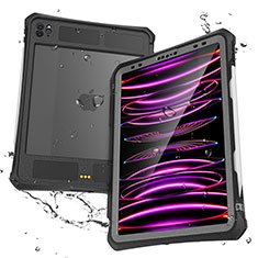 Funda Impermeable Bumper Silicona y Plastico Waterproof Carcasa 360 Grados para Apple iPad Pro 11 (2020) Negro