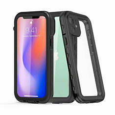 Funda Impermeable Bumper Silicona y Plastico Waterproof Carcasa 360 Grados para Apple iPhone 12 Negro