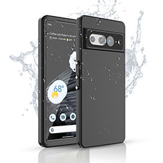 Funda Impermeable Bumper Silicona y Plastico Waterproof Carcasa 360 Grados para Google Pixel 7 Pro 5G Negro