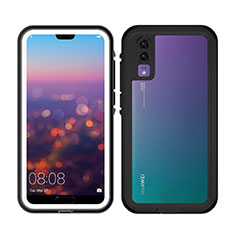 Funda Impermeable Bumper Silicona y Plastico Waterproof Carcasa 360 Grados para Huawei P20 Blanco