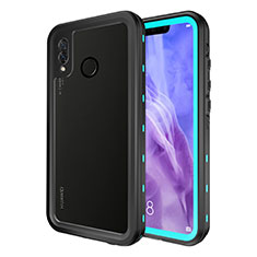 Funda Impermeable Bumper Silicona y Plastico Waterproof Carcasa 360 Grados para Huawei P20 Lite Azul Cielo