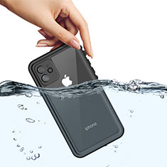 Funda Impermeable Bumper Silicona y Plastico Waterproof Carcasa 360 Grados W01 para Apple iPhone 11 Negro