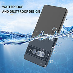 Funda Impermeable Bumper Silicona y Plastico Waterproof Carcasa 360 Grados W01 para Google Pixel 7 Pro 5G Negro