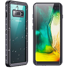 Funda Impermeable Bumper Silicona y Plastico Waterproof Carcasa 360 Grados W01 para Samsung Galaxy S10 Plus Negro