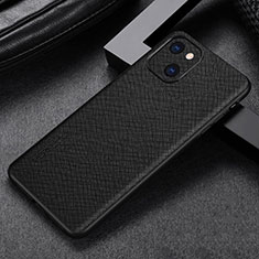 Funda Lujo Cuero Carcasa A04 para Apple iPhone 14 Negro