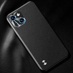 Funda Lujo Cuero Carcasa A05 para Apple iPhone 14 Negro