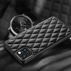 Funda Lujo Cuero Carcasa A07 para Apple iPhone 13 Mini Negro