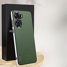 Funda Lujo Cuero Carcasa AT1 para Huawei Honor 60 5G Verde