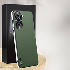 Funda Lujo Cuero Carcasa AT1 para Huawei Nova 10 Pro Verde