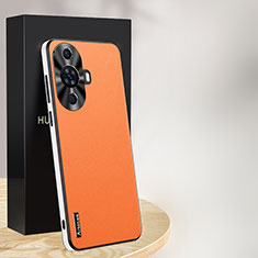 Funda Lujo Cuero Carcasa AT1 para Huawei Nova 11 Naranja