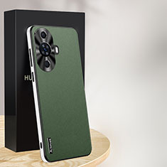 Funda Lujo Cuero Carcasa AT1 para Huawei Nova 11 Verde