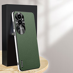 Funda Lujo Cuero Carcasa AT1 para Oppo Reno10 Pro+ Plus 5G Verde