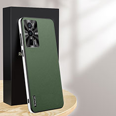 Funda Lujo Cuero Carcasa AT1 para Xiaomi Redmi K60 Pro 5G Verde