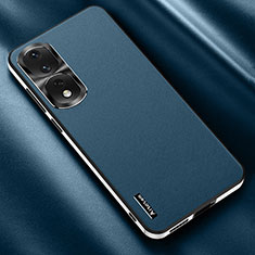 Funda Lujo Cuero Carcasa AT2 para Huawei Honor 90 Pro 5G Azul