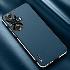 Funda Lujo Cuero Carcasa AT2 para Huawei Nova 11 Ultra Azul