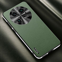 Funda Lujo Cuero Carcasa AT2 para Oppo Find X6 5G Verde