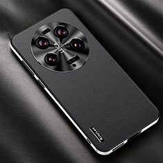 Funda Lujo Cuero Carcasa AT2 para Xiaomi Mi 13 Ultra 5G Negro