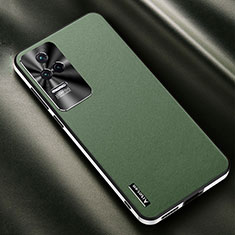 Funda Lujo Cuero Carcasa AT2 para Xiaomi Redmi K50 5G Verde