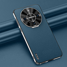 Funda Lujo Cuero Carcasa AT3 para Huawei Mate 60 Azul