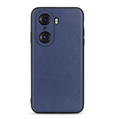 Funda Lujo Cuero Carcasa B01H para Huawei Honor 60 5G Azul