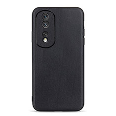 Funda Lujo Cuero Carcasa B01H para Huawei Honor 80 5G Negro