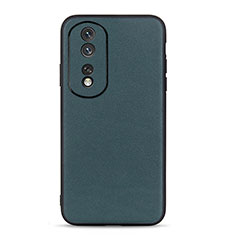 Funda Lujo Cuero Carcasa B01H para Huawei Honor 80 5G Verde