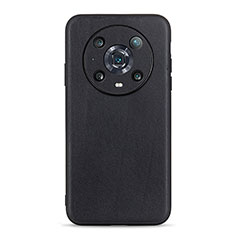 Funda Lujo Cuero Carcasa B01H para Huawei Honor Magic4 Pro 5G Negro