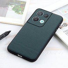 Funda Lujo Cuero Carcasa B01H para Oppo Reno9 Pro+ Plus 5G Verde