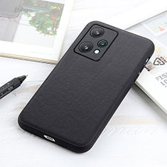 Funda Lujo Cuero Carcasa B01H para Realme 9 Pro 5G Negro