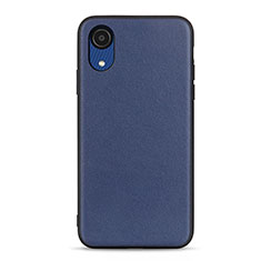 Funda Lujo Cuero Carcasa B01H para Samsung Galaxy A03 Core Azul