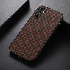 Funda Lujo Cuero Carcasa B01H para Samsung Galaxy A14 4G Marron