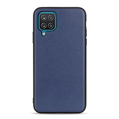 Funda Lujo Cuero Carcasa B01H para Samsung Galaxy F12 Azul